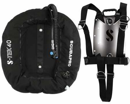 Scubapro S-Tek Pure Tek 40 Set (Drijfvermogen 18Kg)