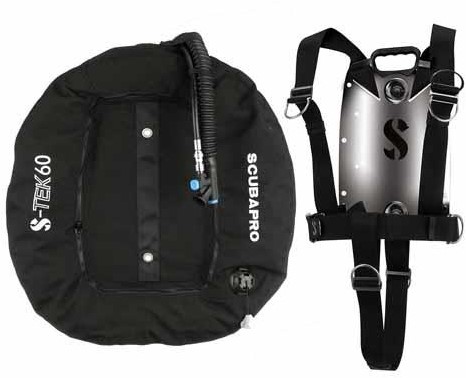 Scubapro S-Tek Pure Tek 60 Set (Drijfvermogen 27Kg)