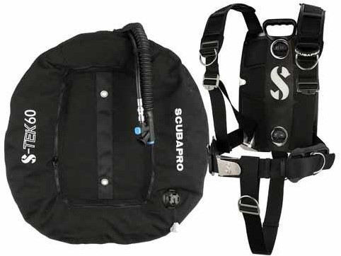 Scubapro S-Tek Pro Tek 60 Set (Drijfvermogen 27KG)