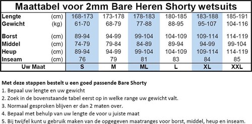 Bare 2mm Sport Shorty Rood - Man-2