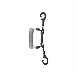 Mares Lanyard Stainless Steel Spiraalsnoer met Ring