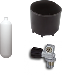 Duikfles 5 liter 232 bar Compleet