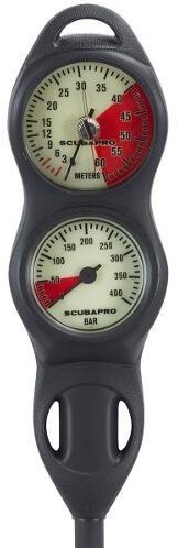 Scubapro 2-Gauge Console Manometer & Dieptemeter