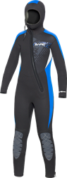 Bare 7/6mm Manta Hooded Full Blue – kids
