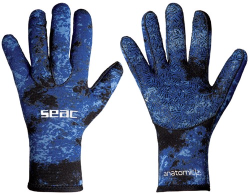 Seac Sub Handschoenen Anatomic Camo Blauw 3,5mm