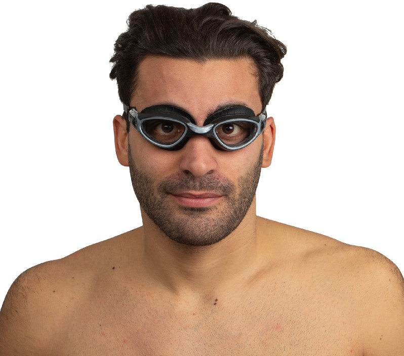 Seac Jump, Zwembril voor dames en heren voor gebruik in het zwembad en open wateren, Blauw