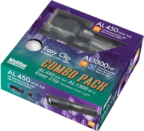 Bigblue Combo Pack: AL450WT Tail & AL1300NP & Rainbow EZ Clip