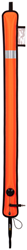 XDEEP DSMB - Closed Dive Alert Surface Marking Buoy Oranje 12cm breed, 140cm