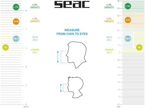 Seac Sub Full Face Snorkelmasker Magica L/XL Zwart/Lime-3