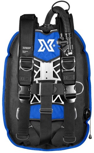 XDEEP Ghost Set Deluxe NX series Ultralight Blauw Small backplate, geen loodpockets
