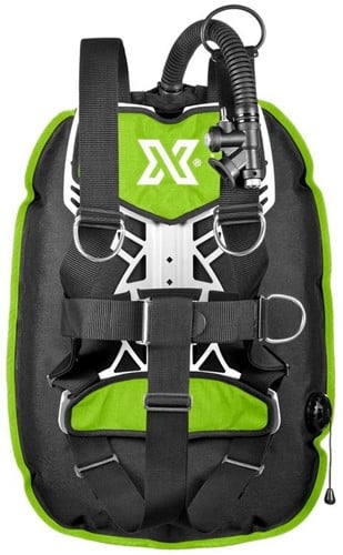 XDEEP Ghost Set Standard NX series Ultralight Lime Large backplate, M (2x 3kg) loodpockets
