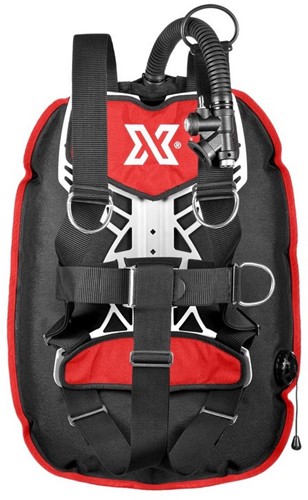 XDEEP Ghost Set Standard NX series Ultralight Rood Small backplate, S (2x 2kg) loodpockets