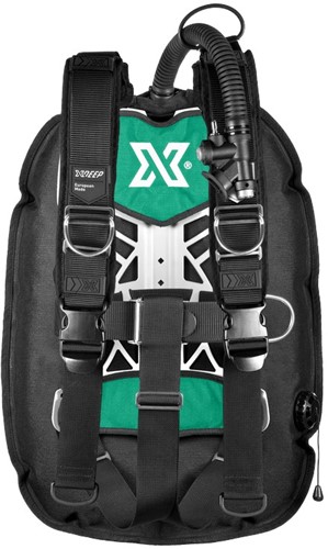 XDEEP Ghost Set Deluxe NX series Ultralight Groen Large backplate, S (2x 2kg) loodpockets
