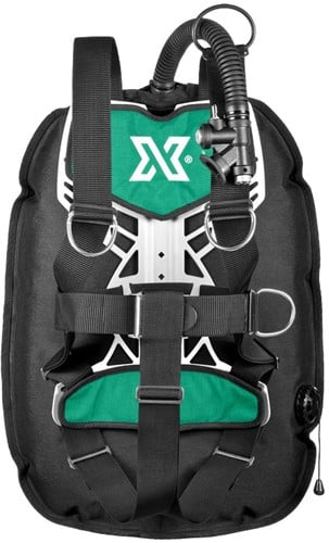 XDEEP Ghost Set Standard NX series Ultralight Groen Large backplate, S (2x 2kg) loodpockets