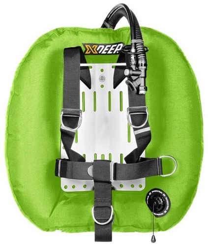 XDEEP Hydros 50 DIR Set Lime met Aluminium backplate