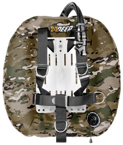 XDEEP Hydros 50 DIR Set Camo met RVS backplate