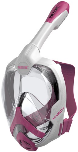 Seac Sub Full Face Snorkelmasker Magica S/M Wit/Roze
