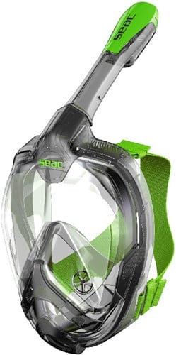 Seac Sub Full Face Snorkelmasker Magica L/XL Zwart/Lime