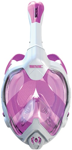 Seac Sub Full Face Snorkelmasker Fun Wit/Roze XS/S-2