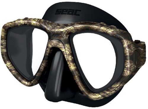 Seac Sub Masker One Zwart/Camo bruin-3