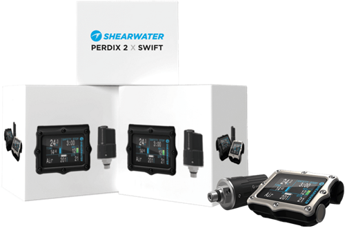 Shearwater Perdix 2 Ti Zilver + Swift Combo-2