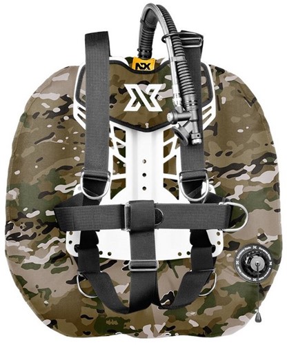 NX Project Standard Set Camo met RVS Large Backplate