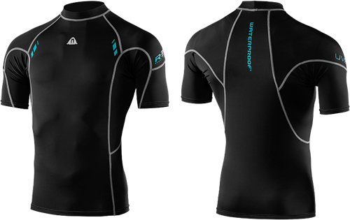 Waterproof R30 Rash Guard Short Sleeve Men