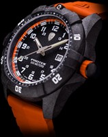 Protek Series 1000 Carbon Dive Zwart met oranje en oranje band-3