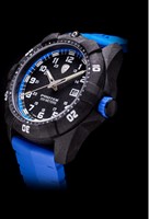 Protek Series 1000 Carbon Dive Zwart met blauw en blauwe band-3
