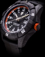 Protek Series 1000 Carbon Dive Zwart met oranje en zwarte band-3