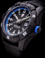 Protek Series 1000 Carbon Dive Zwart met blauw en zwarte band-3
