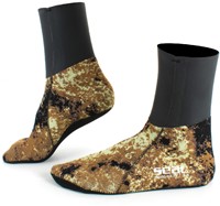 Seac Sub Seal Skin Camo Bruin Sokken 3MM