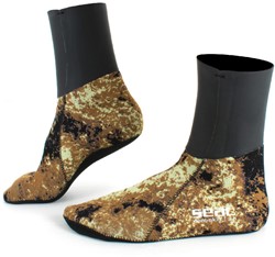 Seac Sub Seal Skin Camo Bruin Sokken 3MM