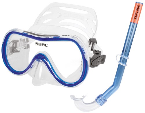 Seac Sub Snorkelset Bis Salina SLT Blauw