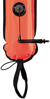 XDEEP DSMB - Closed Dive Alert Surface Marking Buoy Oranje 12cm breed, 140cm-2