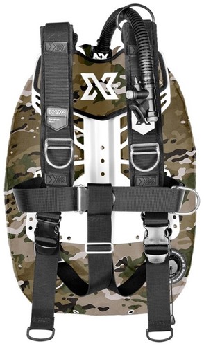 XDEEP Zen Deluxe Set NX Series Camo Large RVS backplate, M (2x 3kg) loodpockets