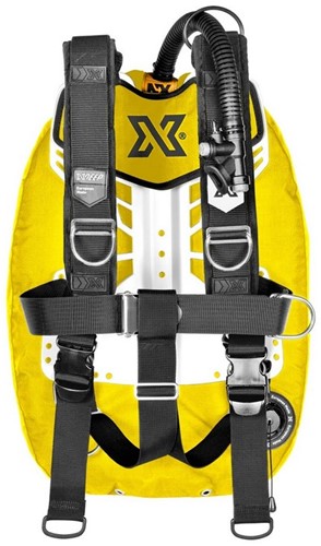 XDEEP Zen Deluxe Set NX Series Geel Large RVS backplate, XL (2x 6kg) loodpockets
