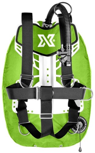XDEEP Zen Ultralight Standard Set NX Series Lime Large backplate, geen loodpockets