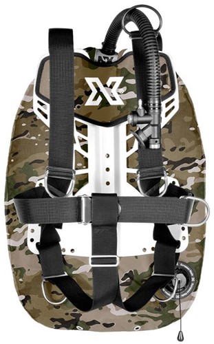 XDEEP Zen Standard Set NX Series Camo Small RVS backplate, M (2x 3kg) loodpockets