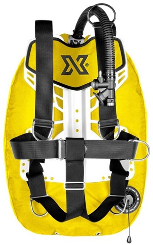 XDEEP Zen Standard Set NX Series Geel Large aluminium backplate, XL (2x 6kg) loodpockets
