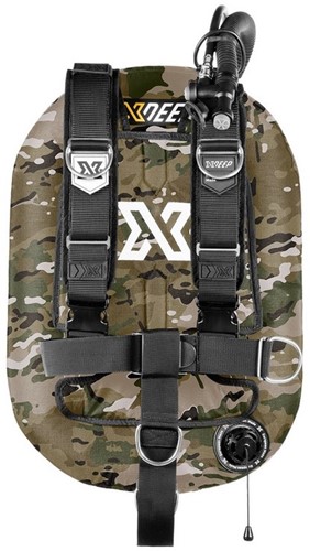 XDEEP Zeos 38 Deluxe Set Camo RVS backplate, geen loodpockets