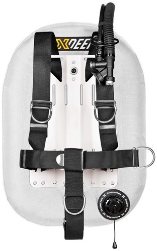 XDEEP Zeos 38 Standard Set Wit RVS backplate, geen loodpockets