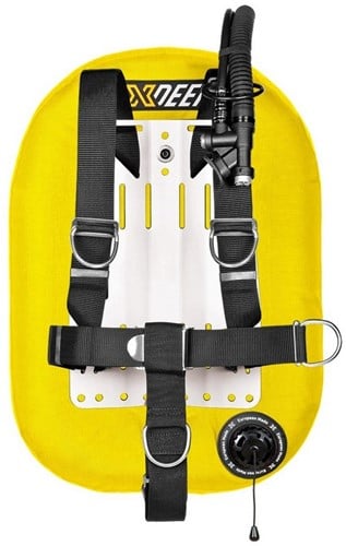 XDEEP Zeos 28 Standard Set Geel RVS backplate, S (2x 2kg) loodpockets