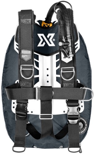 XDEEP Zen Deluxe Set NX Series Grijs Large aluminium backplate, S (2x 2kg) loodpockets