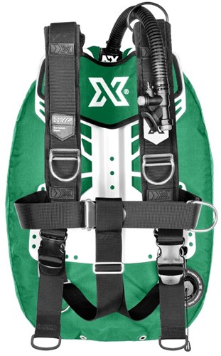 XDEEP Zen Deluxe Set NX Series Groen Small RVS backplate, XL (2x 6kg) loodpockets