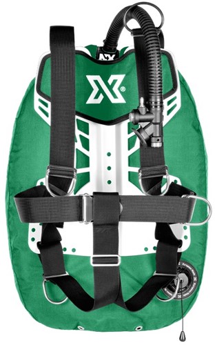 XDEEP Zen Ultralight Standard Set NX Series Groen Large backplate, S (2x 2kg) loodpockets