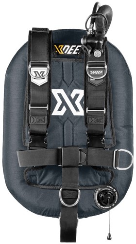 XDEEP Zeos 38 Deluxe Set Grijs Aluminium backplate, geen loodpockets