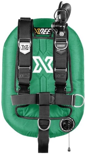 XDEEP Zeos 28 Deluxe Set Groen Aluminium backplate, geen loodpockets