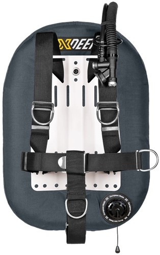 XDEEP Zeos 28 Standard Set Grijs RVS backplate, geen loodpockets