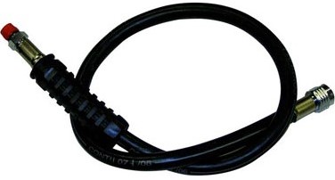 Aqualung Middendruk Slang Rubber 3/8, Zwart 70CM